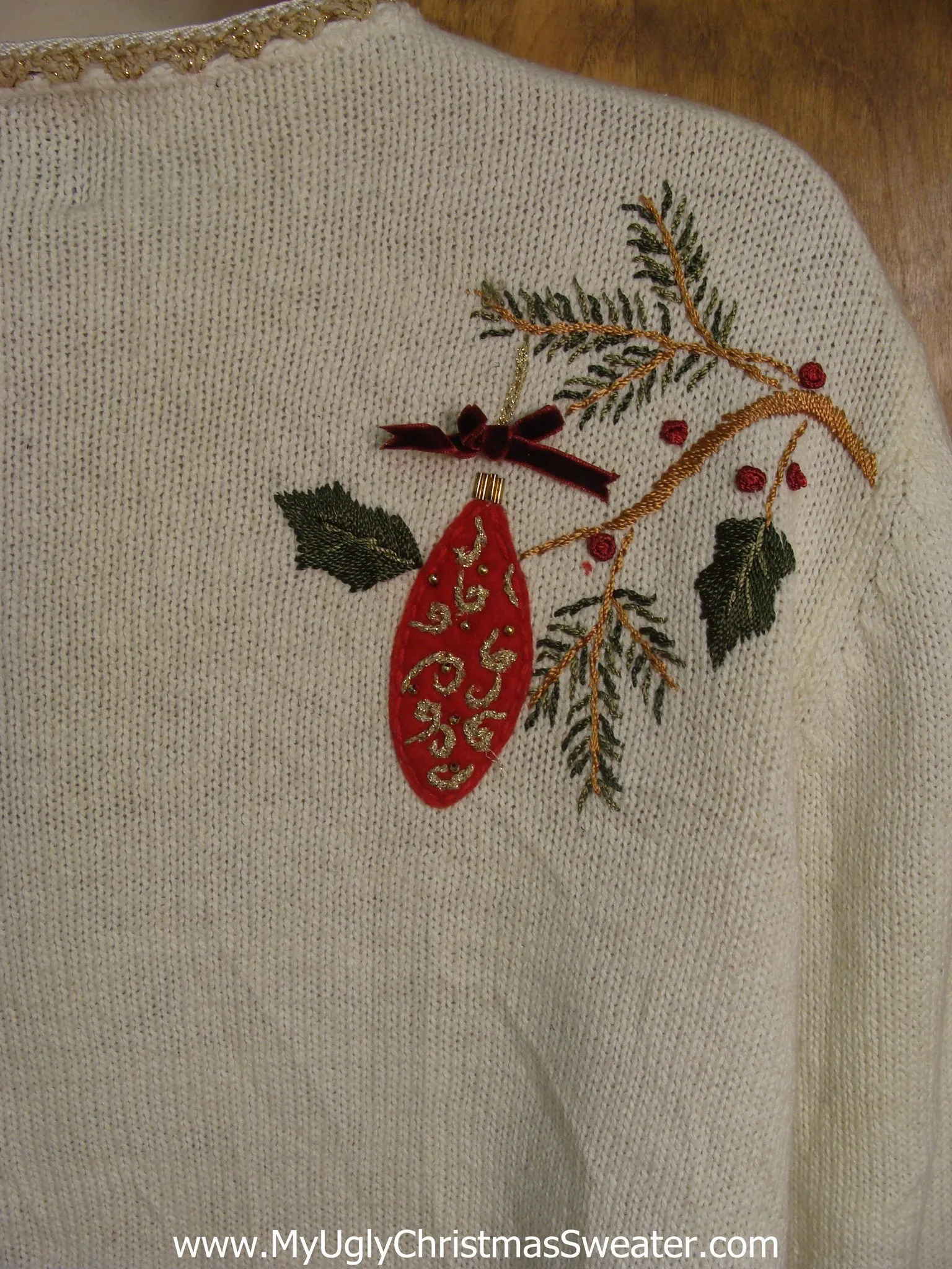 Cheap 80s Hanging Ornaments Bad Christmas Sweater