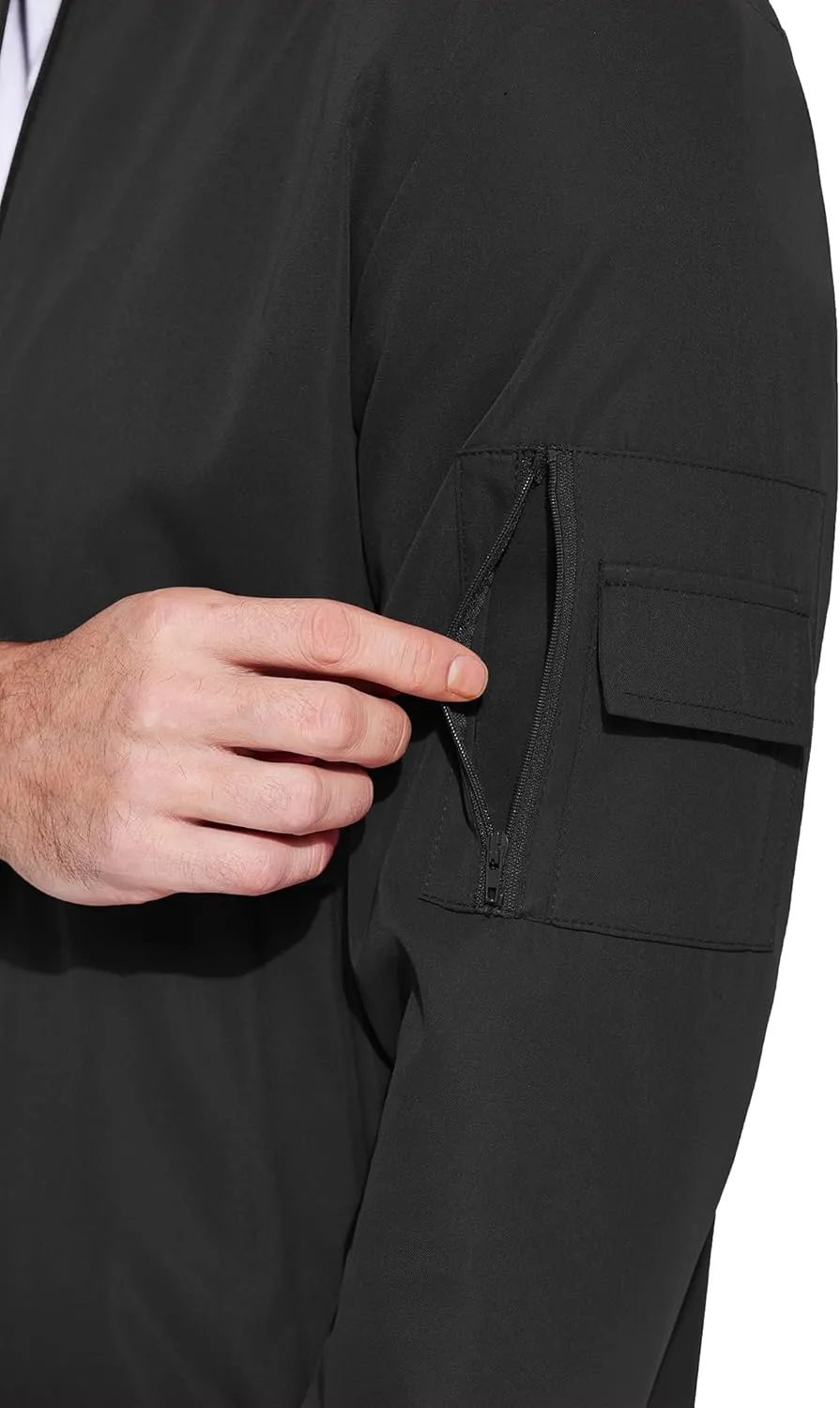 COOFANDY Men's Lightweight Bomber Jacket Casual Fashion Windbreaker Flight Zip Up Jackets Outdoor Coat