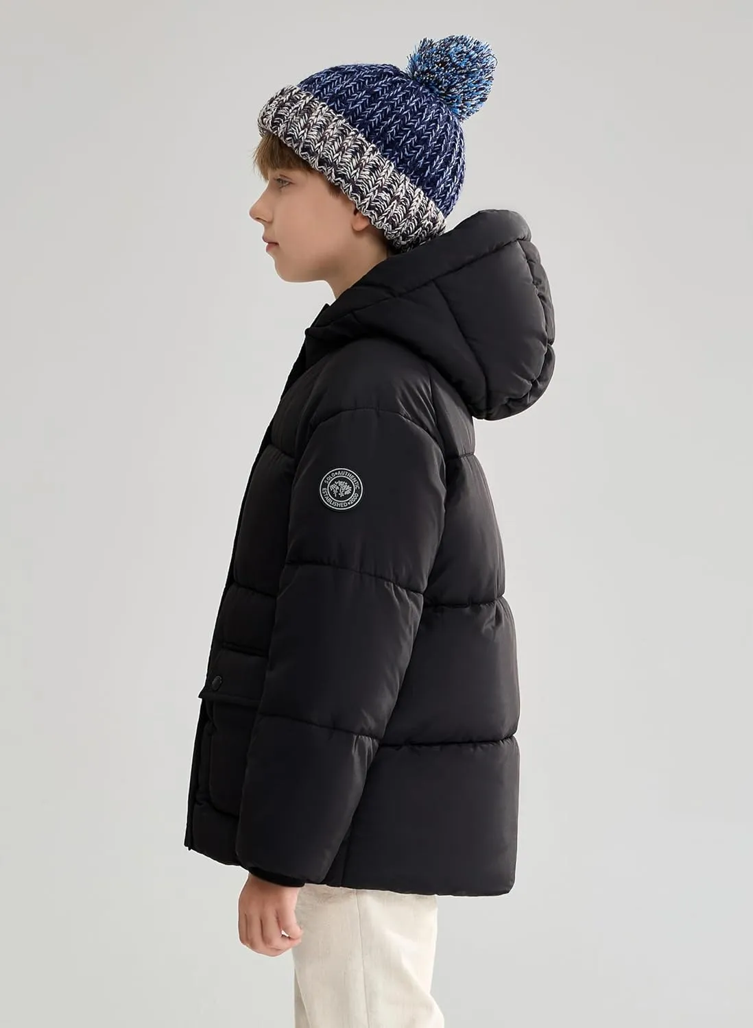 SOLOCOTE Kids' Winter Coat Water Repellent Windbreak Heavyweight Quilted Puffer Parka Jacket Outerwear for Boys Girls