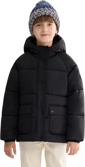 SOLOCOTE Kids' Winter Coat Water Repellent Windbreak Heavyweight Quilted Puffer Parka Jacket Outerwear for Boys Girls