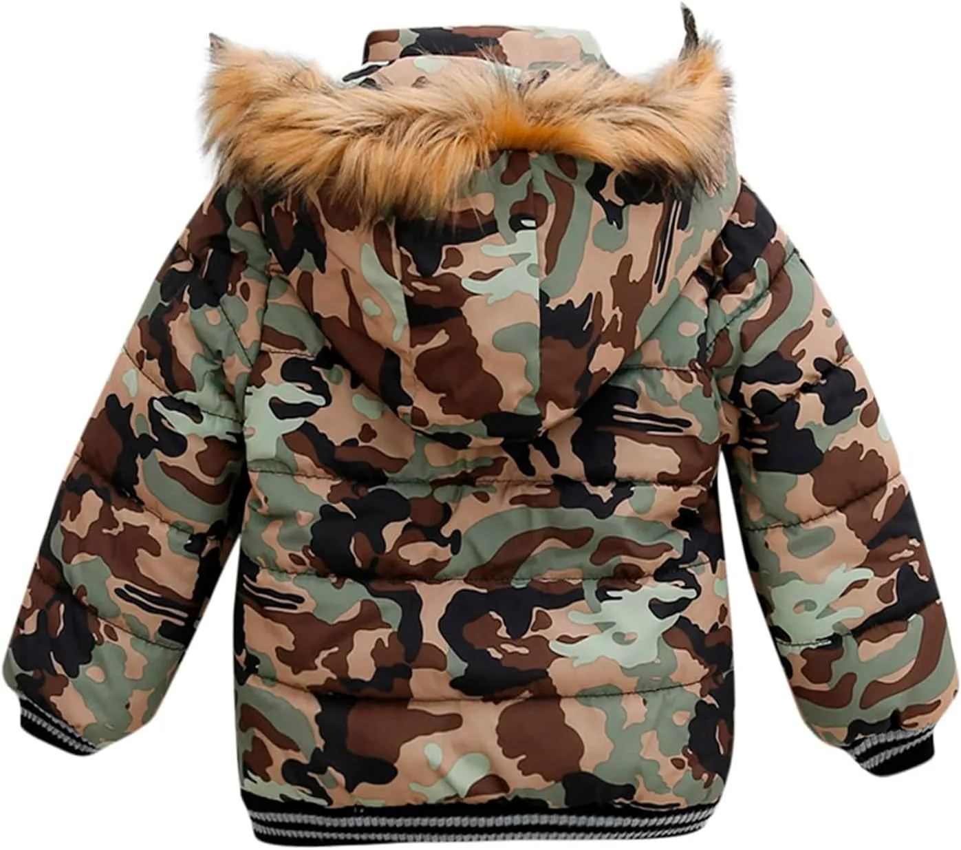 Toddler Boys Down Jacket Hooded Warm Padded Thick Winter Outerwear Clothes Boys Snowsuit Coat Parka